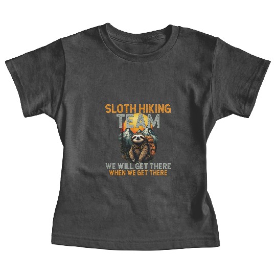 Sloth Hiking Team - Outdoor Adventure Baby Tees