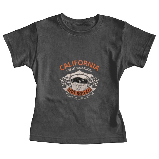 California New School Hot Rod Co. Baby Tees