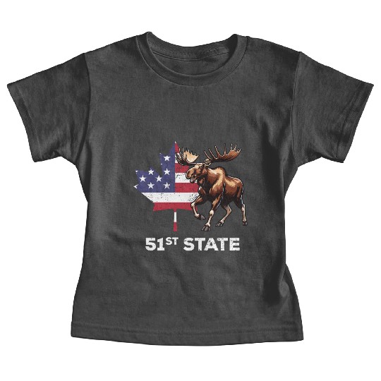 Canada 51st State United States Funny Trump Quote Baby Tees