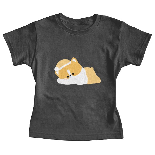 Tired Corgi Baby Tees