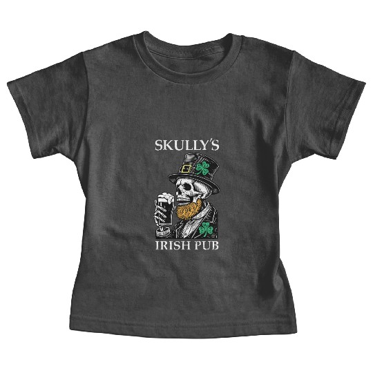 Skully's Irish Pub Skull St. Patrick's Day 2025 Sh Baby Tees