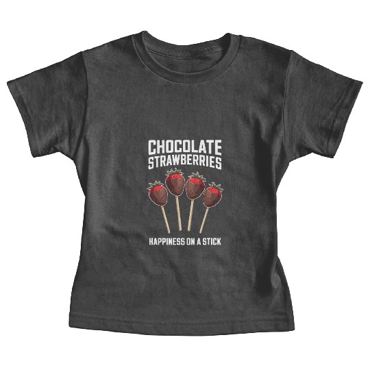 Chocolate Strawberries Happiness On A Stick Baby Tees
