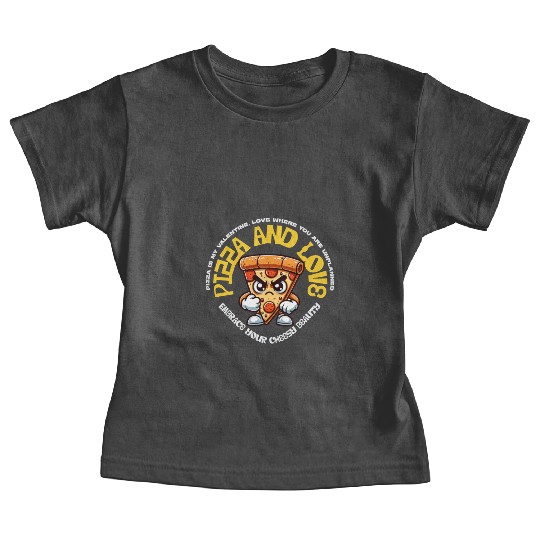 Pizza is my valentines Embrace Your Cheesy Beauty Baby Tees