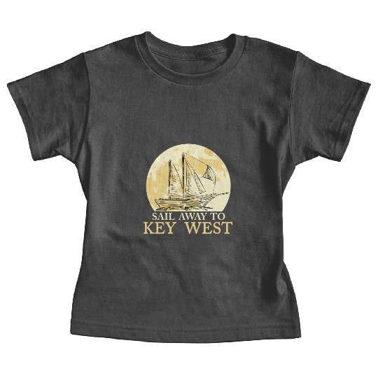 Florida Keys SAIL AWAY TO KEY-WEST Sailing Outfit Baby Tees
