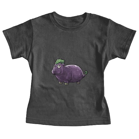 Hip Eggplant Baby Tees