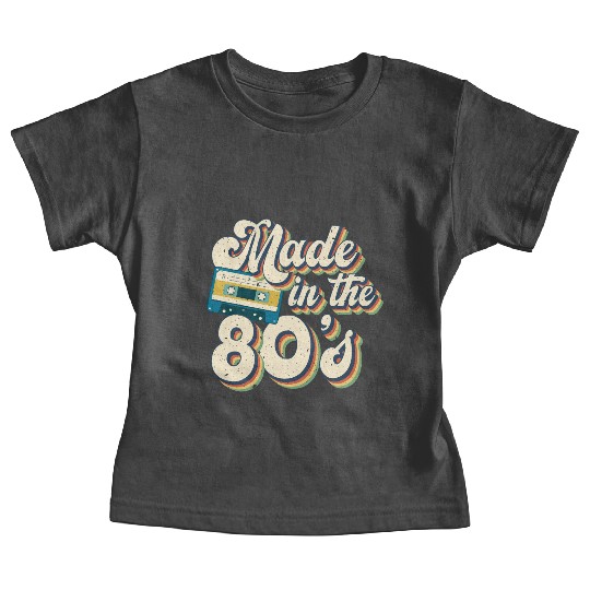 Retro 80s Style design Perfect for Nostalgia Fans Baby Tees