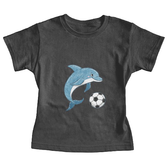 Dolphin and Soccer Ball Baby Tees