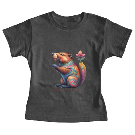 Virgo Spirit Animal Beaver Alebrije Female Baby Tees