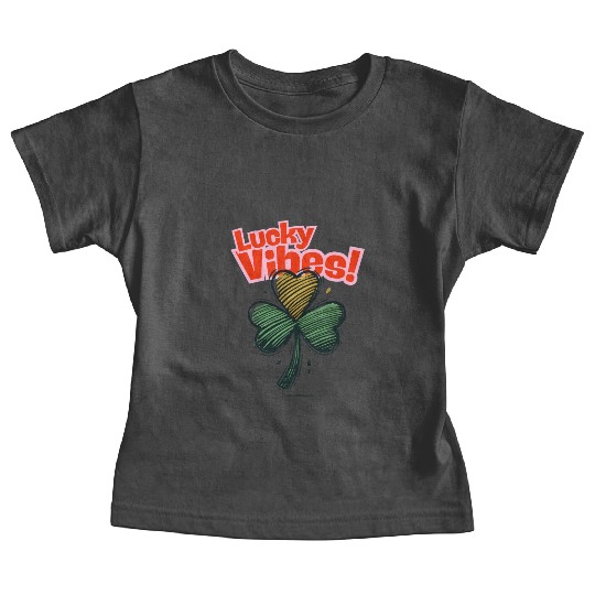 St Patricks Day - Lucky Vibes cute Men Women Kids Baby Tees