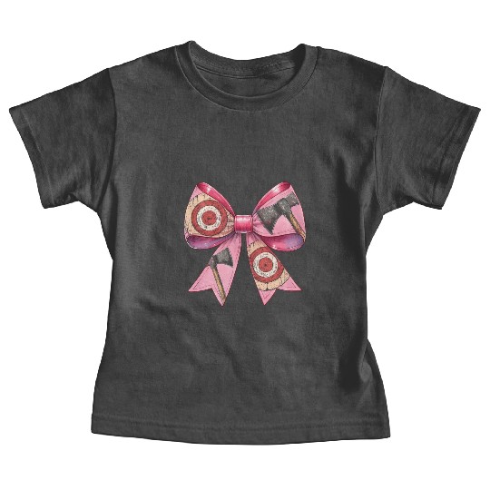 Coquette Bow Axe Throwing Axe Thrower Mothers Day Baby Tees