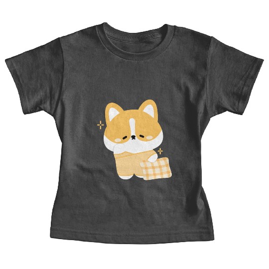 Sleepy Corgi Baby Tees
