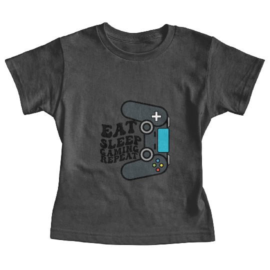 Eat sleep gaming repeat! Baby Tees