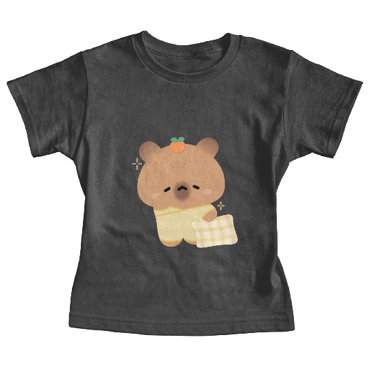 Sleepy Capybara Baby Tees