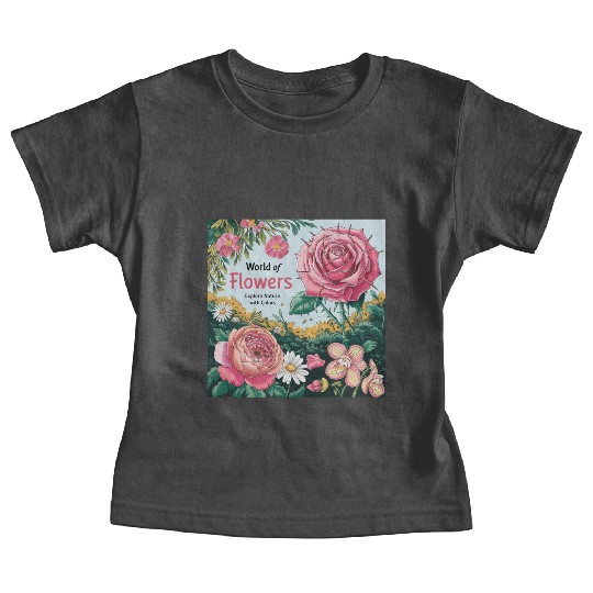 World of Flowers: A Beautiful Coloring Book for Ad Baby Tees