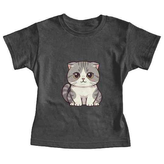 Cute Kawaii Cat Illustration Baby Tees