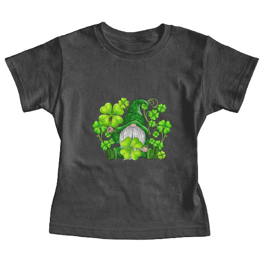 Gnome Tie Dye Shamrock Clover St Patricks Day Baby Tees