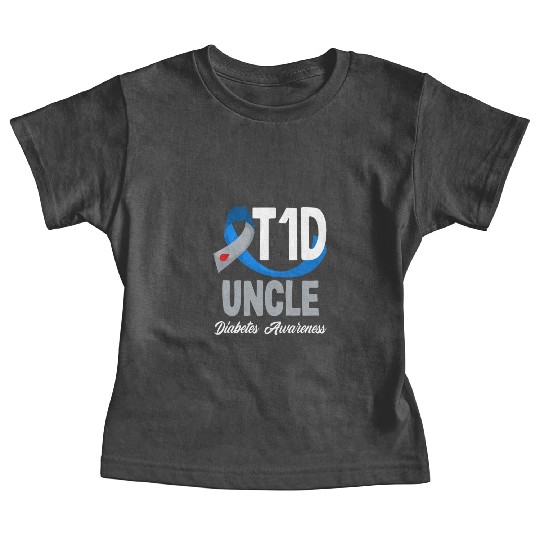 T1D Uncle Diabetes Type 1 Awareness Baby Tees