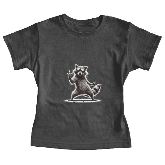Rock Raccoon – Metal and Coolness Baby Tees