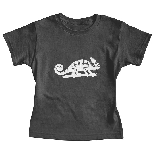 Small Chameleon Dragon With Curled Tail Baby Tees