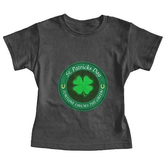 St. Patricks Day Fortune Favors the Green Baby Tees