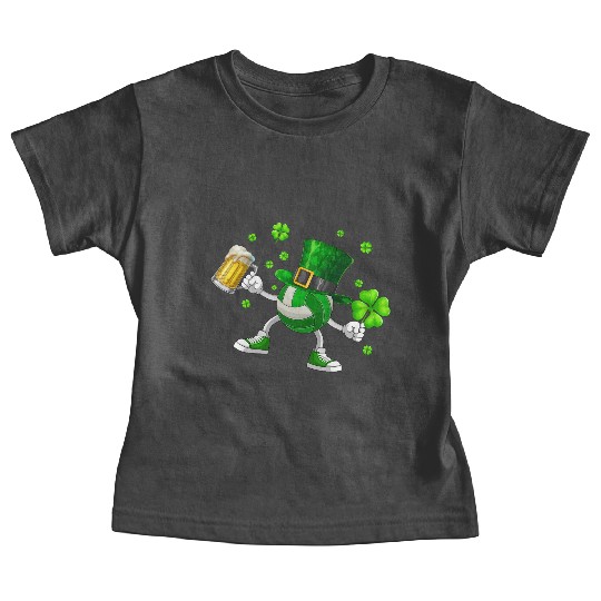 Volleyball Drinking Beer St Patrick's Day Baby Tees