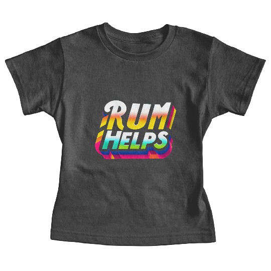Rum Helps 9 Baby Tees