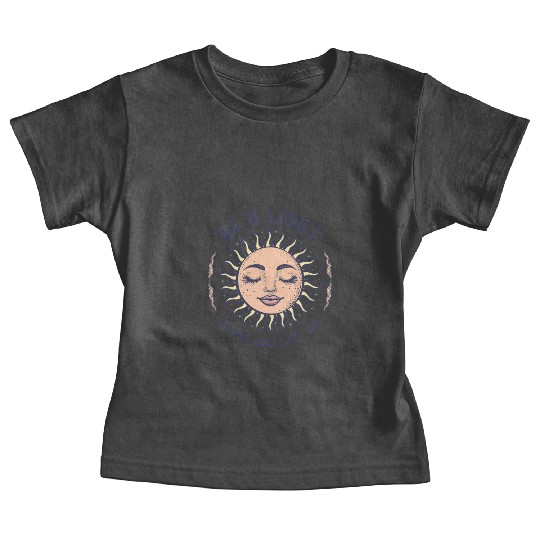 Boho Sun Bohemian Spirituality Sun Face Baby Tees
