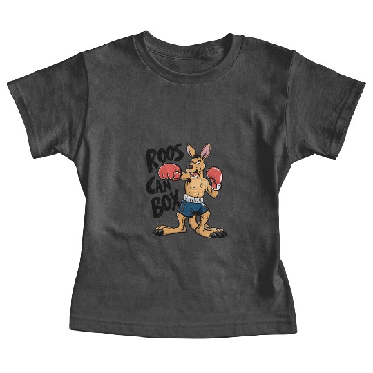 Roos Can Box Kangaroo Boxing Fun for Kangaroo Baby Tees