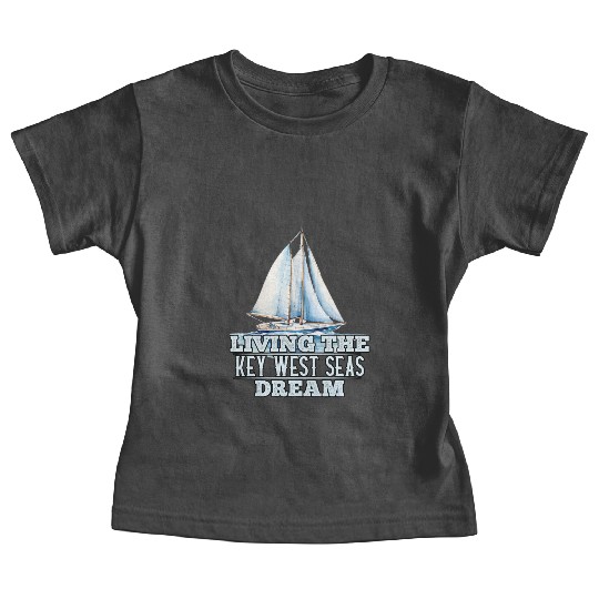 Florida Sunshine-State LIVING THE KEY-WEST SEAS Baby Tees