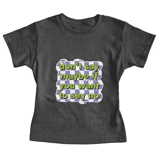 Assertive Choice Checkerboard Baby Tees