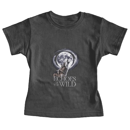 Echoes Of The Wild Howling Wolf Moon Art Baby Tees