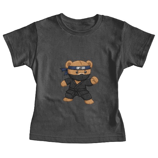 Teddy bear ninja Baby Tees