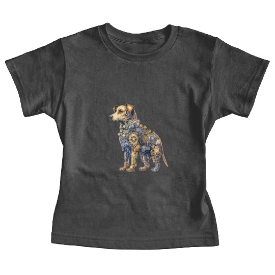 Steampunk Fantasy Labrador Puppy Dog Baby Tees