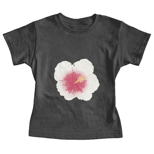 pink hibiscus flower Baby Tees