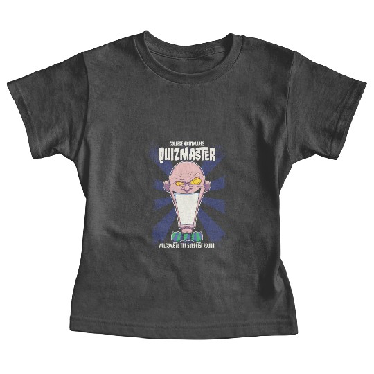Quizmaster Funny Cartoon College Baby Tees
