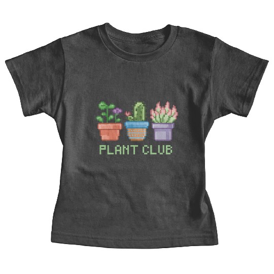 Plant Club – Pixel Potted Plants Baby Tees