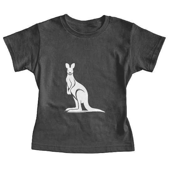 Marsupials Of The Wild Kangaroo Silhouette Baby Tees