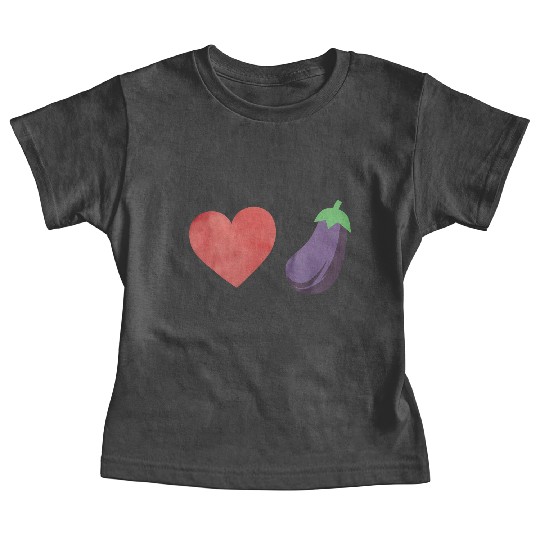 Love Eggplant Funny Gay LGBTQ Pride Baby Tees