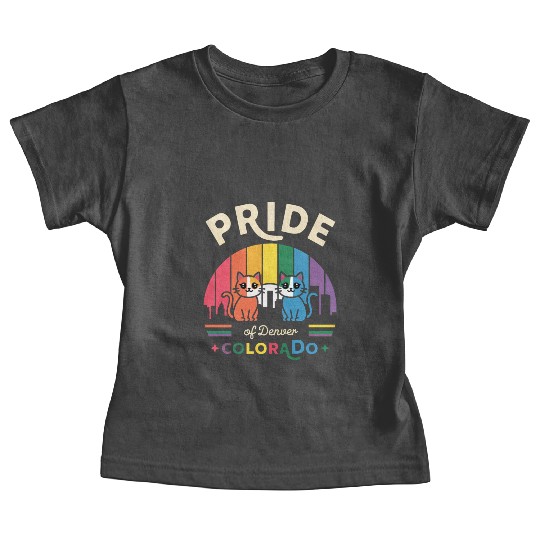 Pride of Dallas City Texas USA Rainbow Flag Baby Tees