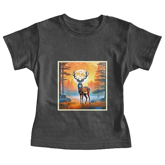 Golden Deer Twilight Peak Baby Tees