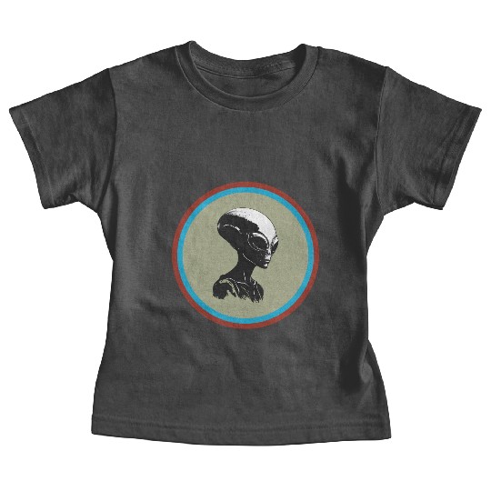 Vintage Alien Head – Extraterrestrial Aesthetic Baby Tees