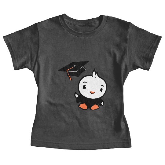 Bird School College Graduation Hat Education Cute Baby Tees