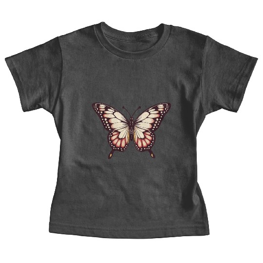 Vibrant Monarch Butterfly Baby Tees