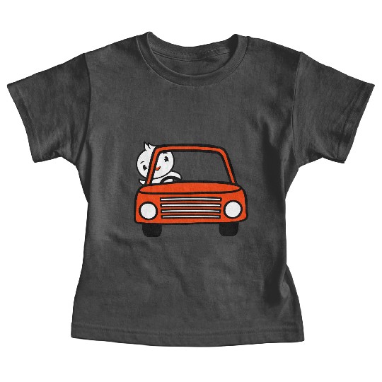 Duck Car Driver Fast Vehicle Greeting Waving Cute Baby Tees