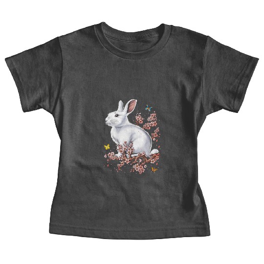 Rabbit Cherry Blossom FULL Baby Tees