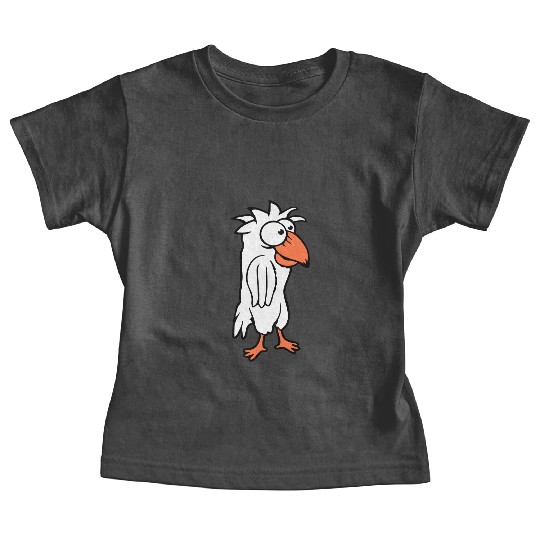 Parrot bird looks funny stupid scared confused fun Baby Tees