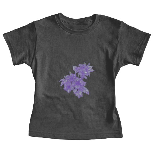 vintage hibiscus flowers Baby Tees