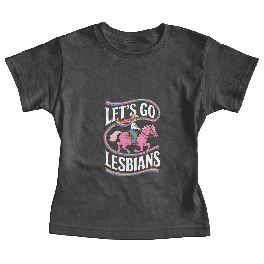 Let’s Go Lesbians Subtle Lesbian Pride Baby Tees