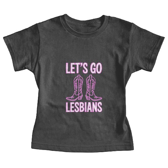 Let’s Go Lesbians Subtle Lesbian Pride Baby Tees