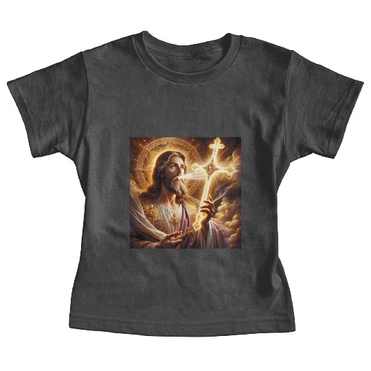 Jesus with Divine Light Baby Tees